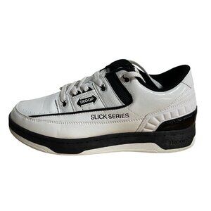World of Troop Slick Series Sneakers Synthetic Upper Mens US 12 White & Black